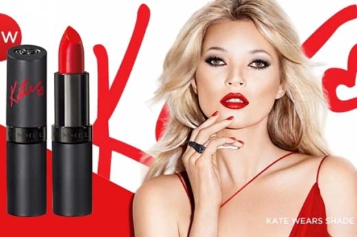 Kate Moss Gives Good Lip – Getting the London Look  with Rimmel London
