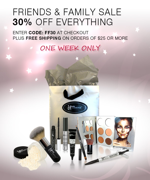 IT Cosmetics Invites You to Black Friday 30% Off Friends & Family